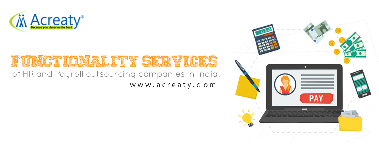 Functionality services for HR and Payroll outsourcing companies in India