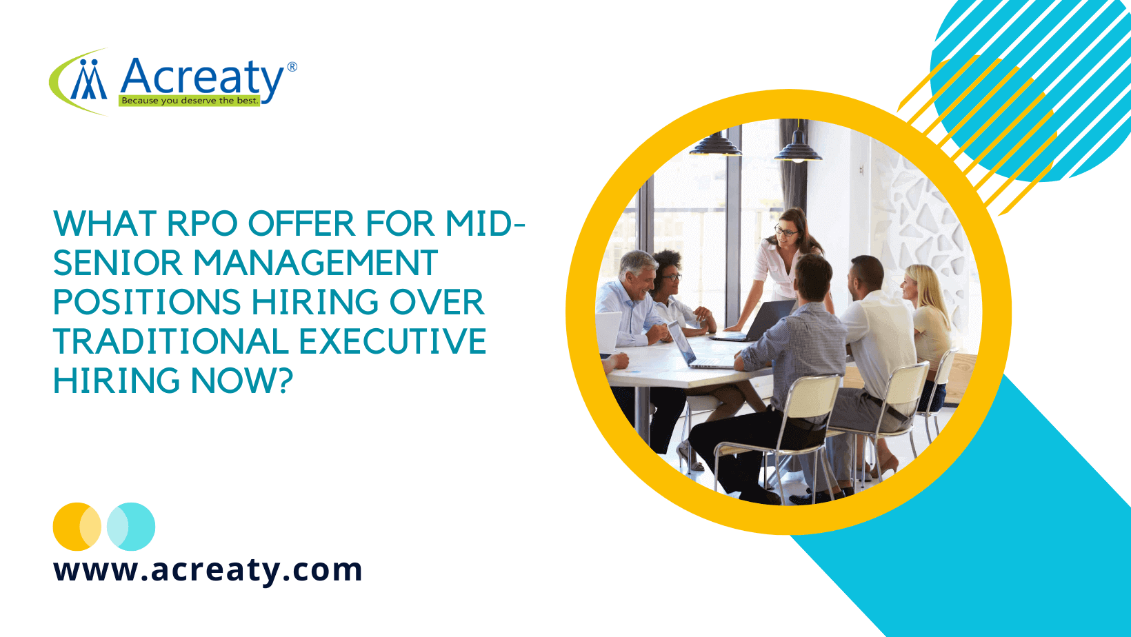 What RPO offer for Mid-Senior Management Positions hiring over traditional Executive Hiring now?